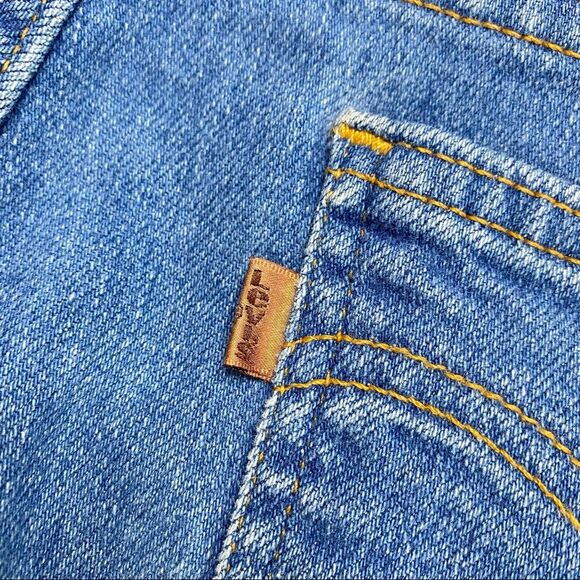 Vintage 90s Orange Tab Levi’s Action Blue Jeans Sz 38/31 - Picture 6 of 16